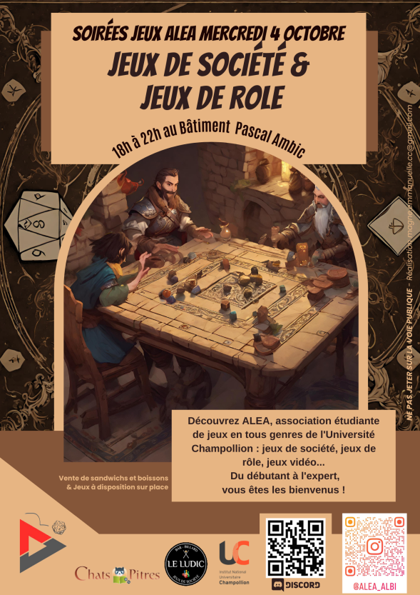 Affiche société et rôle